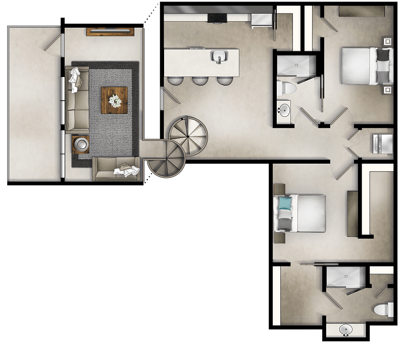 Suite A Floorplan
